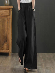 Kotty Women Loose Fit High-Rise Easy Wash Pleated Trousers