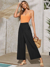 Kotty Women Relaxed Straight Leg High-Rise Trousers