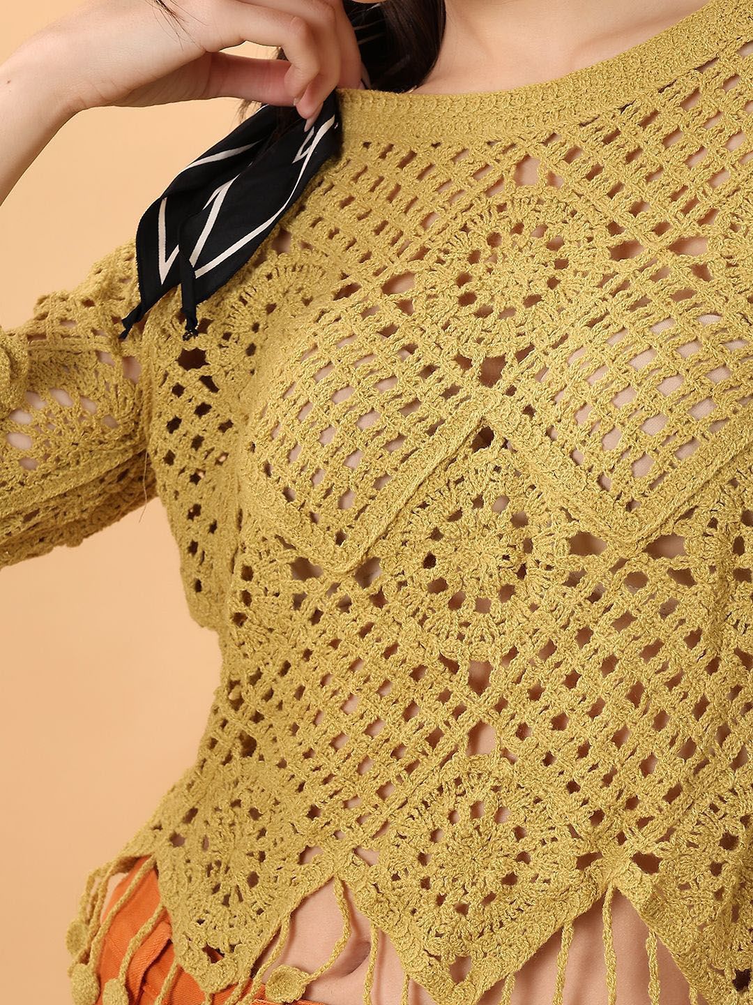 Kotty Women Embellished Cotton Regular Top