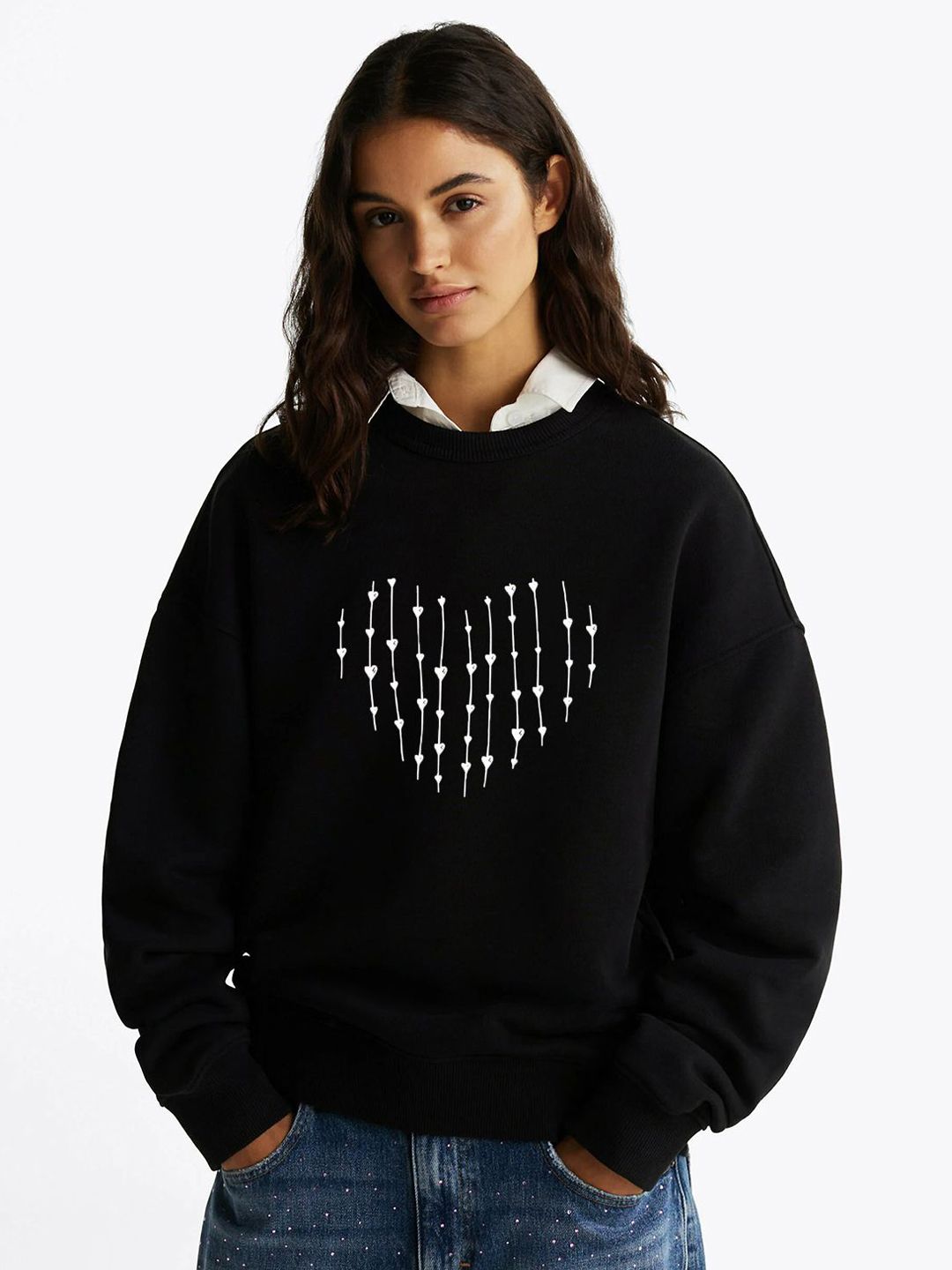 Kotty Women Printed Pullover Sweatshirt