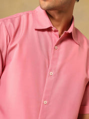 Kotty Comfort Fit Linen Spread Collar Casual Shirt