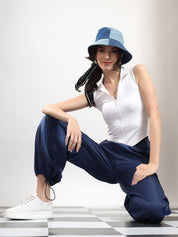 Kotty Women High-Rise Easy Wash Pleated Cargos Trousers