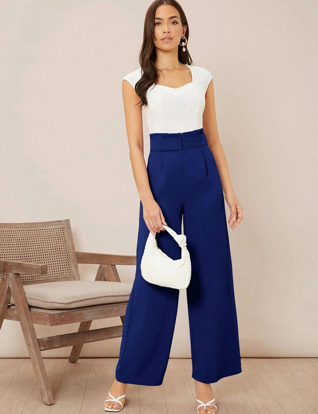 Kotty Women Wide Leg High-Rise Easy Wash Pleated Trousers