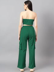 Kotty Green Off-Shoulder Top With Trouser