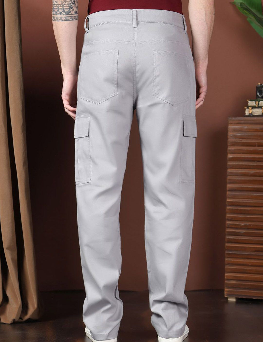 Kotty Men Relaxed Easy Wash Cargos Trousers