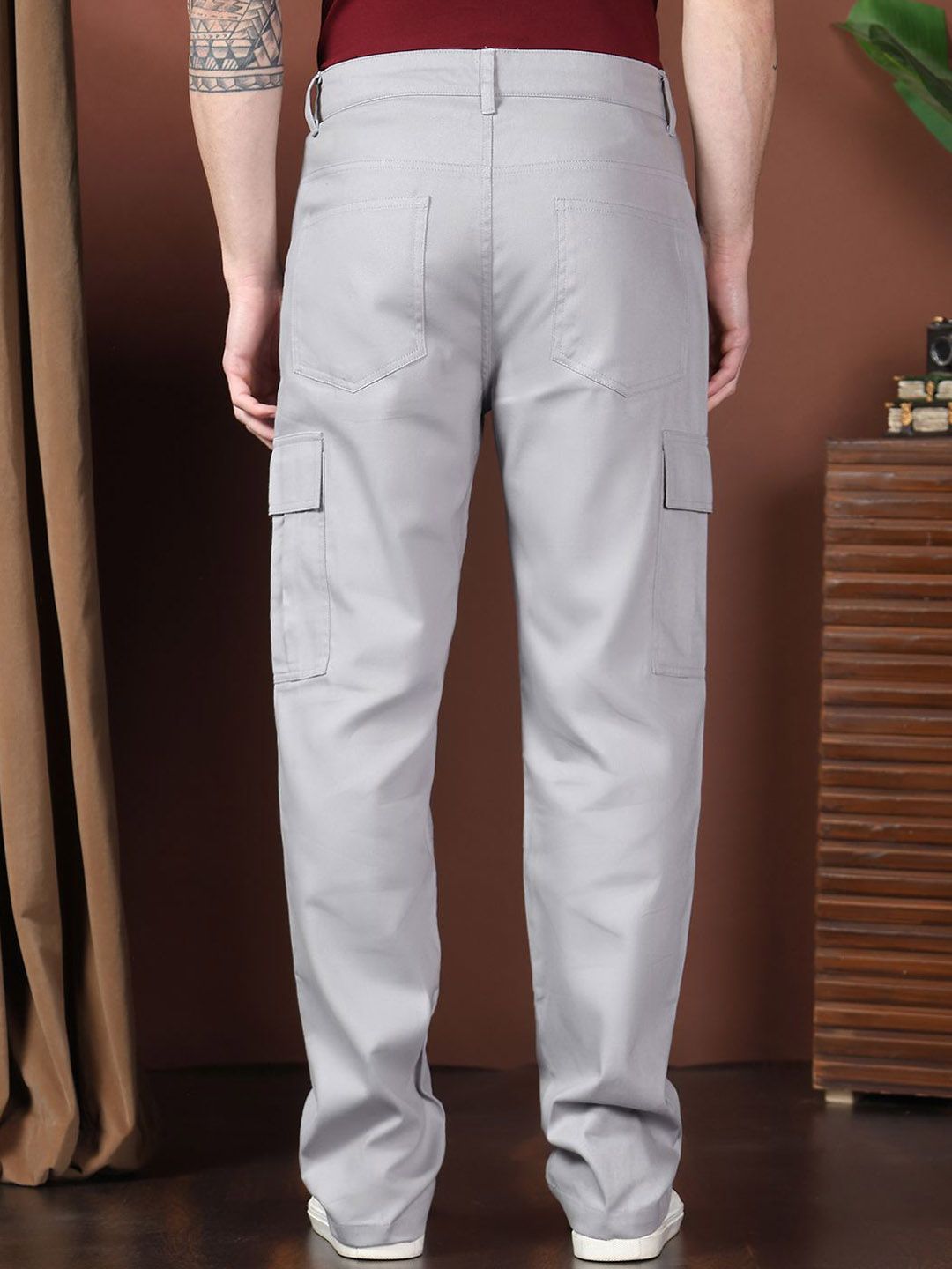 Kotty Men Relaxed Easy Wash Cargos Trousers