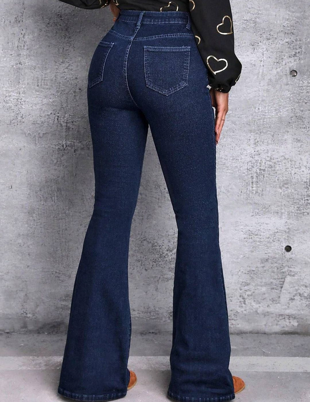 Kotty Women Jean Bootcut High-Rise Light Fade Stretchable Jeans