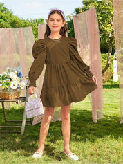 Kotty Puff Sleeve Fit & Flare Dress