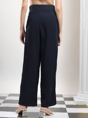 Kotty Women High-Rise Easy Wash Pleated Trousers