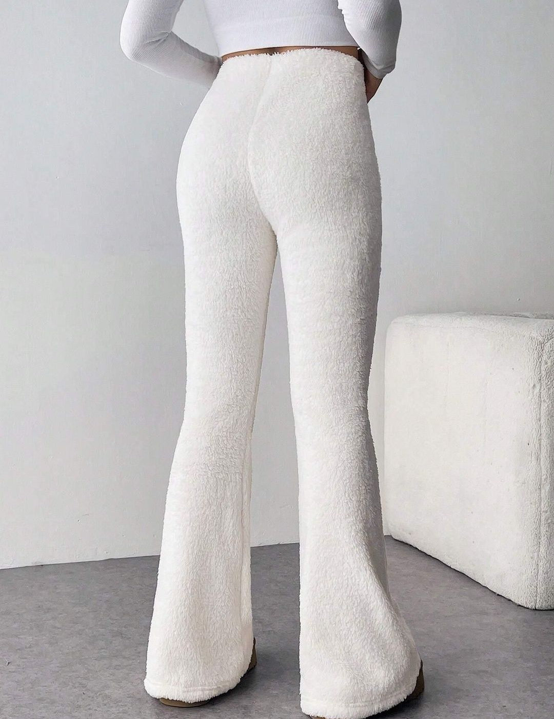 Kotty Women Boot-Cut High-Rise Easy Wash Trousers