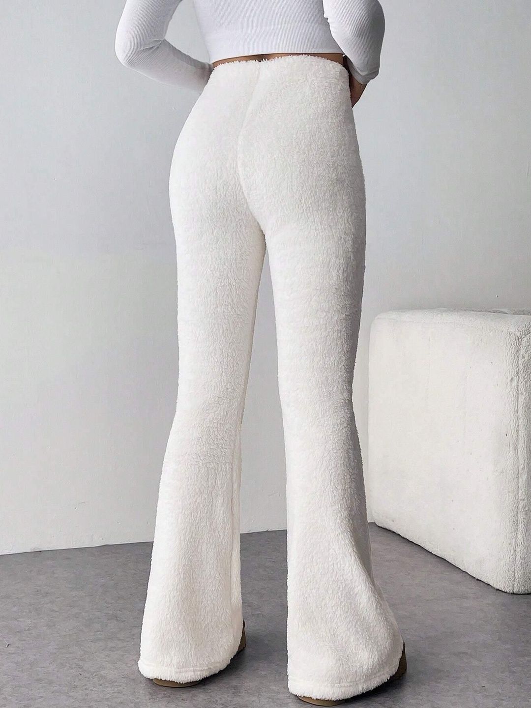 Kotty Women Boot-Cut High-Rise Easy Wash Trousers