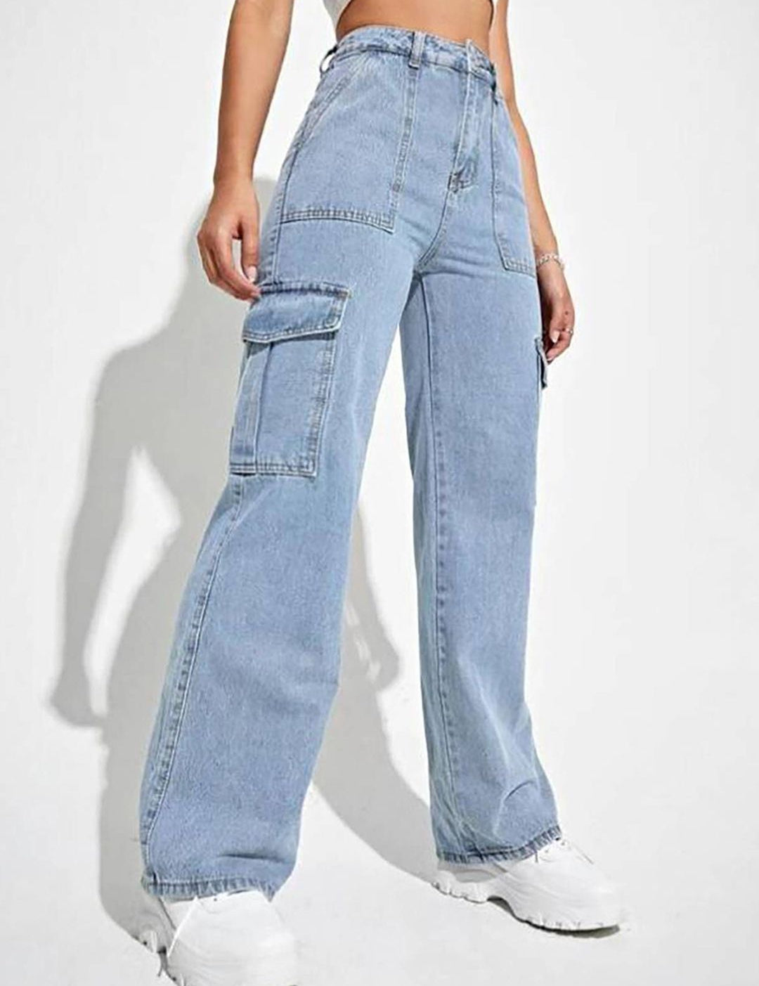 Kotty Women Wide Leg High-Rise Stretchable Jeans