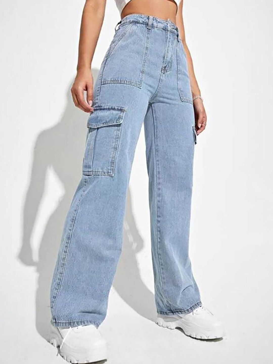 Kotty Women Wide Leg High-Rise Stretchable Jeans