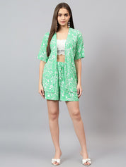 Kotty Printed Shirt & Shorts Co-Ord