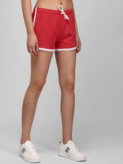 Kotty Women Yoga Solid Relaxed Fit Mid-Rise Above Knee Sports Shorts