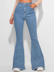 Kotty Women Cotton Bootcut High-Rise Jeans