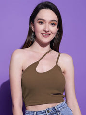 Kotty Women Solid One Shoulder Top
