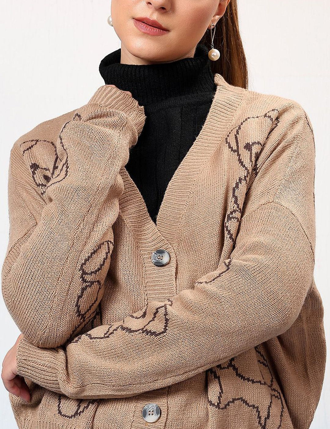 Kotty Women Printed Cardigan