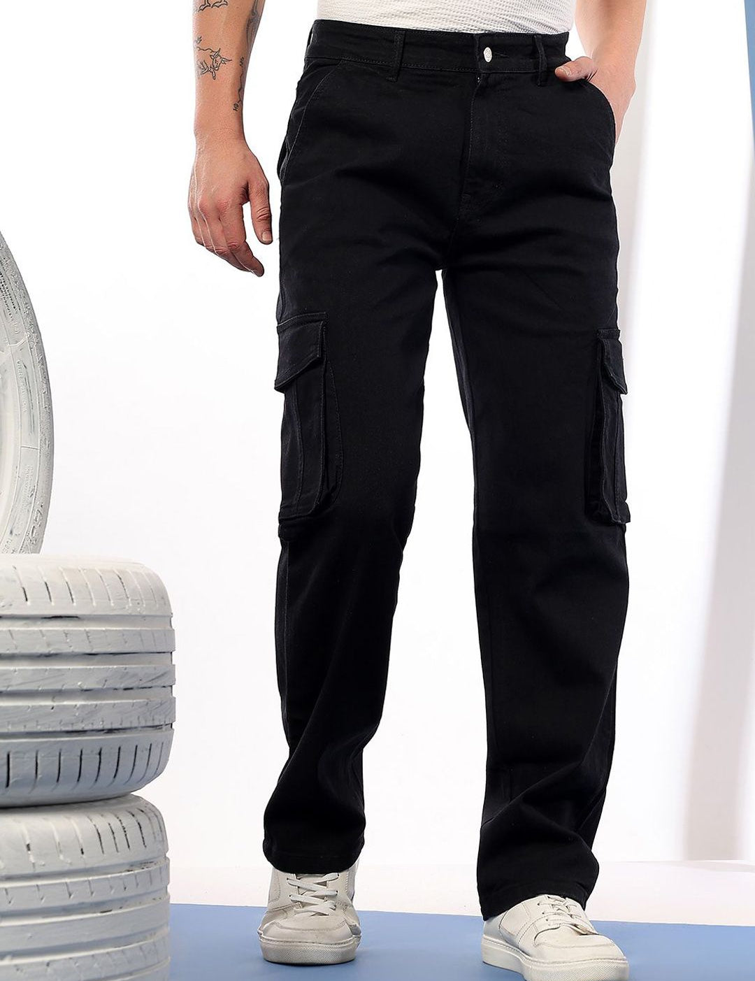 Kotty Men Comfort Regular Fit Mid-Rise Stretchable Jeans