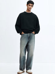 Kotty Men Relaxed Fit Low-Rise Heavy Fade Stretchable Jeans