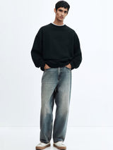 Kotty Men Relaxed Fit Low-Rise Heavy Fade Stretchable Jeans