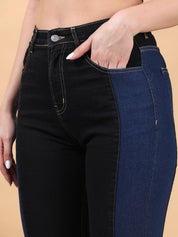 Kotty Women Skinny Fit High-Rise Printed Stretchable Jeans