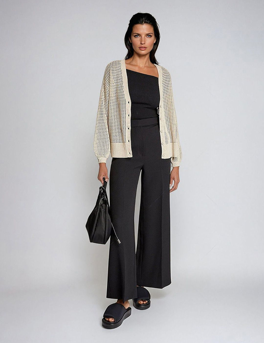 Kotty Women V-Neck Cotton Cardigan Sweater