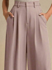 Kotty Women Relaxed Fit High-Rise Formal Trousers