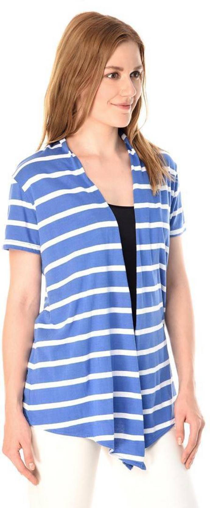 KOTTY  Women 3/4 Sleeve Blue Shrug