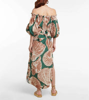 KOTTY Women A-line Brown Maxi/Full Length Dress