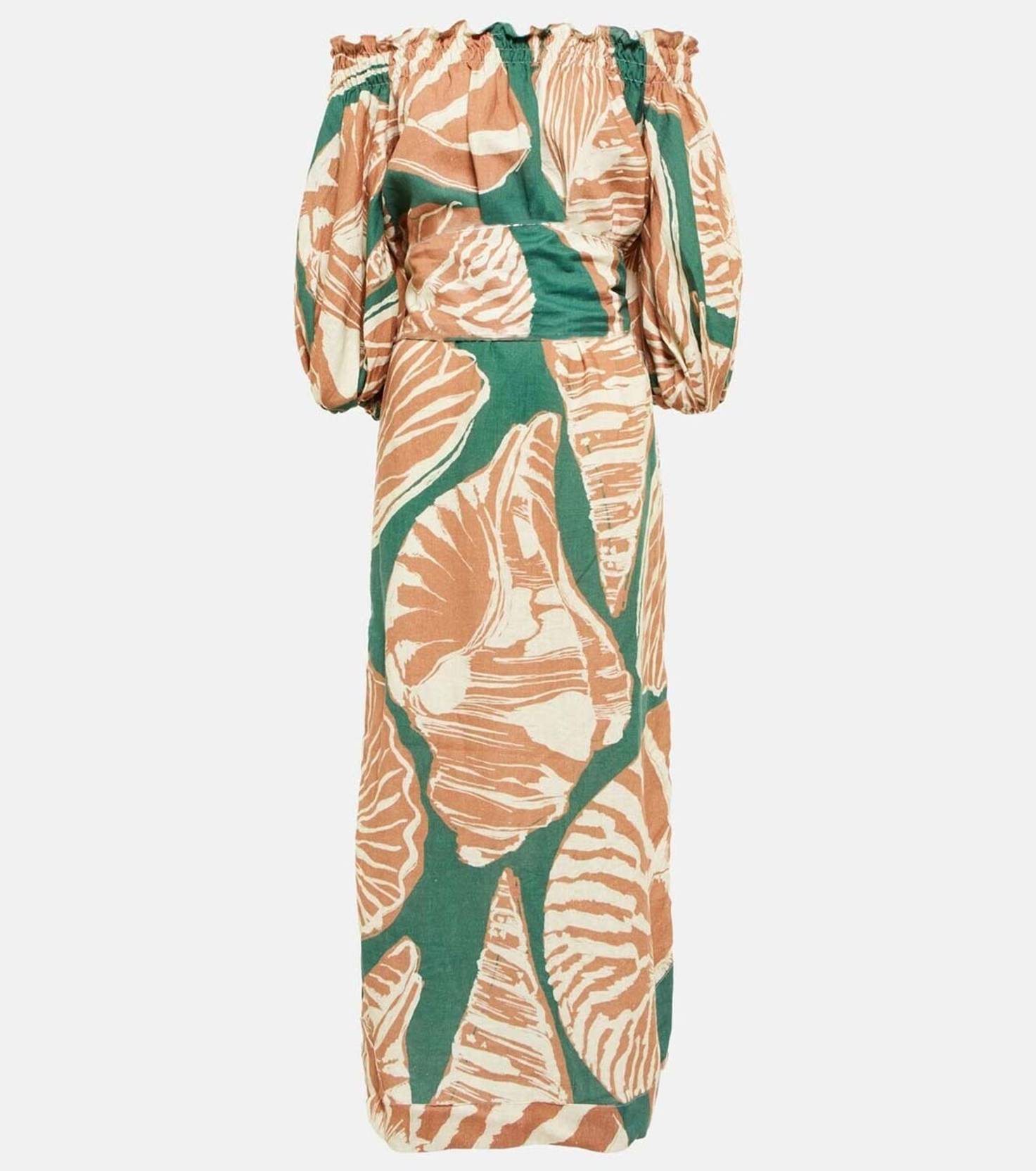 KOTTY Women A-line Brown Maxi/Full Length Dress