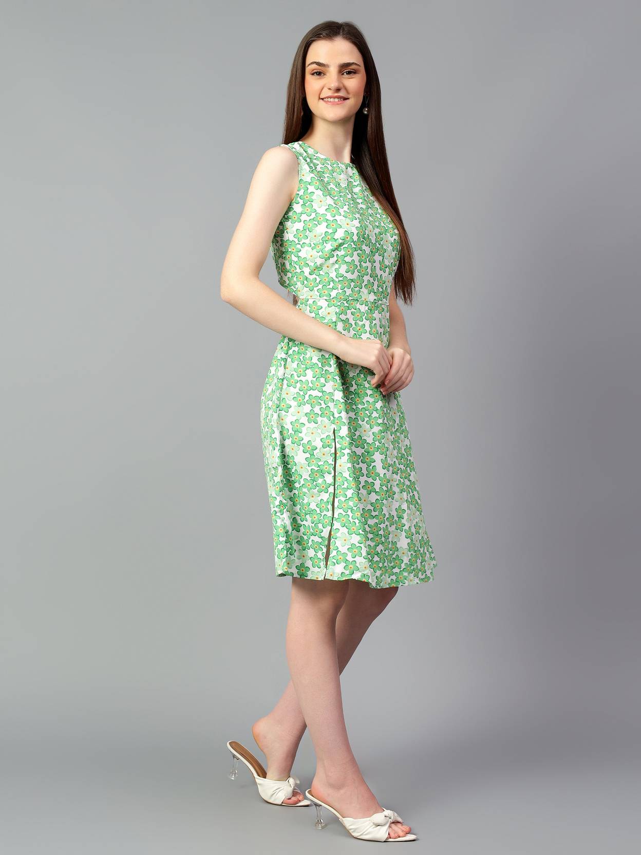 KOTTY Women A-line Multicolor Knee Length Dress