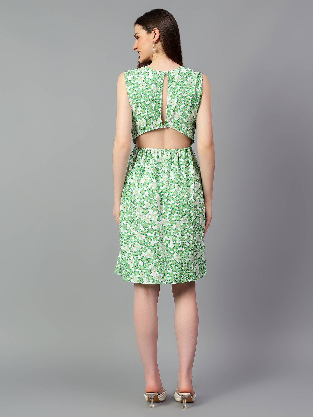 KOTTY Women A-line Multicolor Knee Length Dress