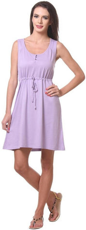 KOTTY Women A-line Purple Knee Length Dress