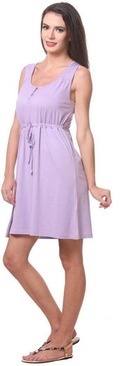 KOTTY Women A-line Purple Knee Length Dress