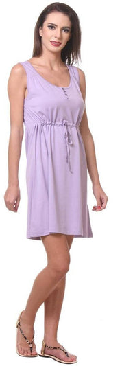 KOTTY Women A-line Purple Knee Length Dress