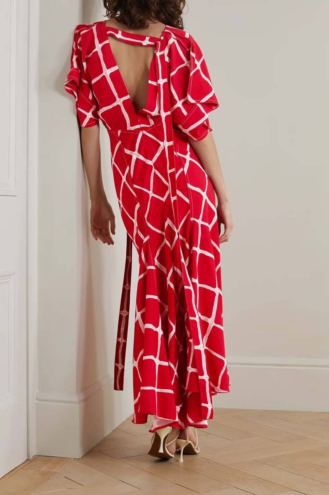 KOTTY Women A-line Red Maxi/Full Length Dress