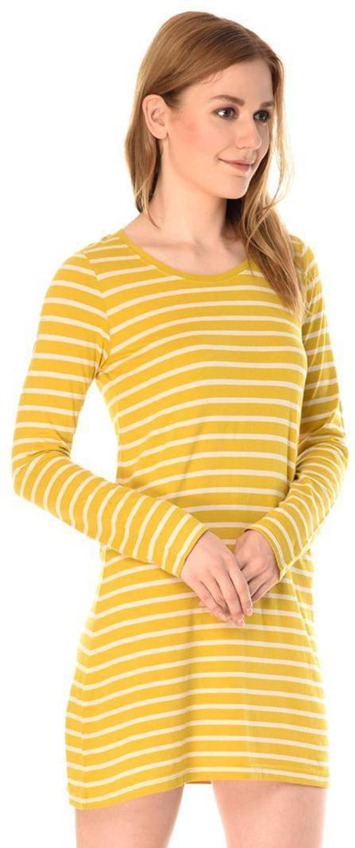 KOTTY Women A-line Yellow Above Knee/Mid Thigh Length Dress
