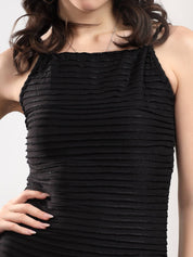 KOTTY Women Bodycon Black Ankle Length Dress