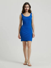 KOTTY Women Bodycon Blue Above Knee/Mid Thigh Length Dress