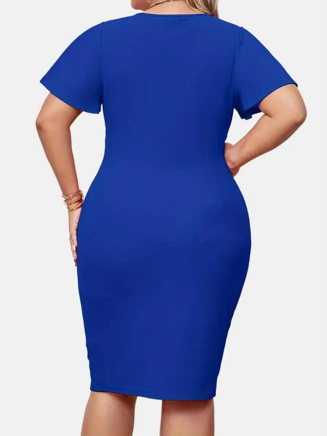 KOTTY Women Bodycon Blue Midi/Calf Length Dress