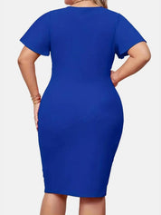 KOTTY Women Bodycon Blue Midi/Calf Length Dress