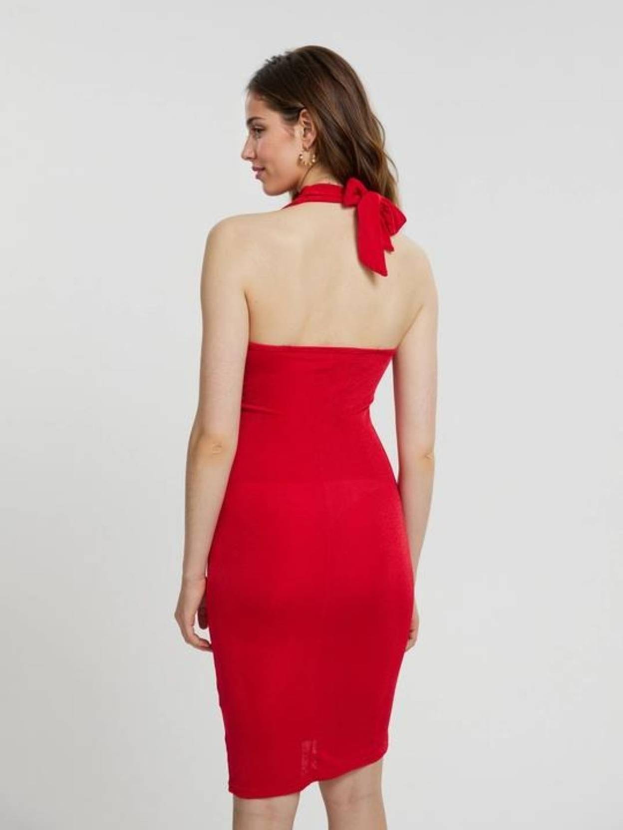 KOTTY Women Bodycon Red Above Knee/Mid Thigh Length Dress