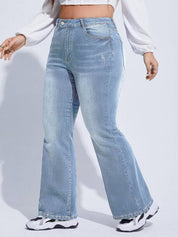 Curvy CLOSET  Women Boot-Leg High Rise Blue Jeans
