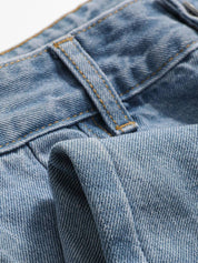 kotty Women Boyfriend Mid Rise Blue Jeans