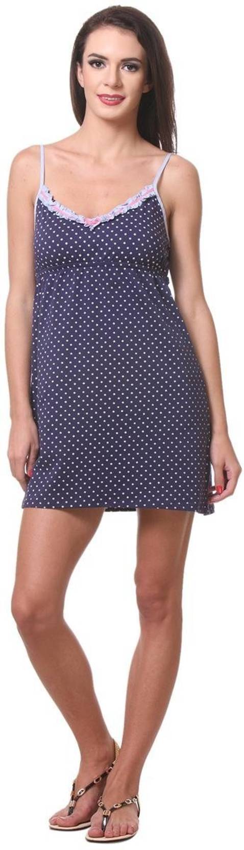KOTTY  Women Chemise  (Blue)
