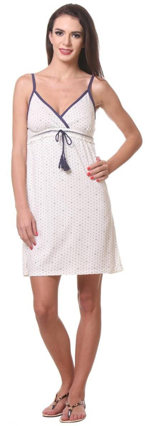 KOTTY  Women Chemise  (White)
