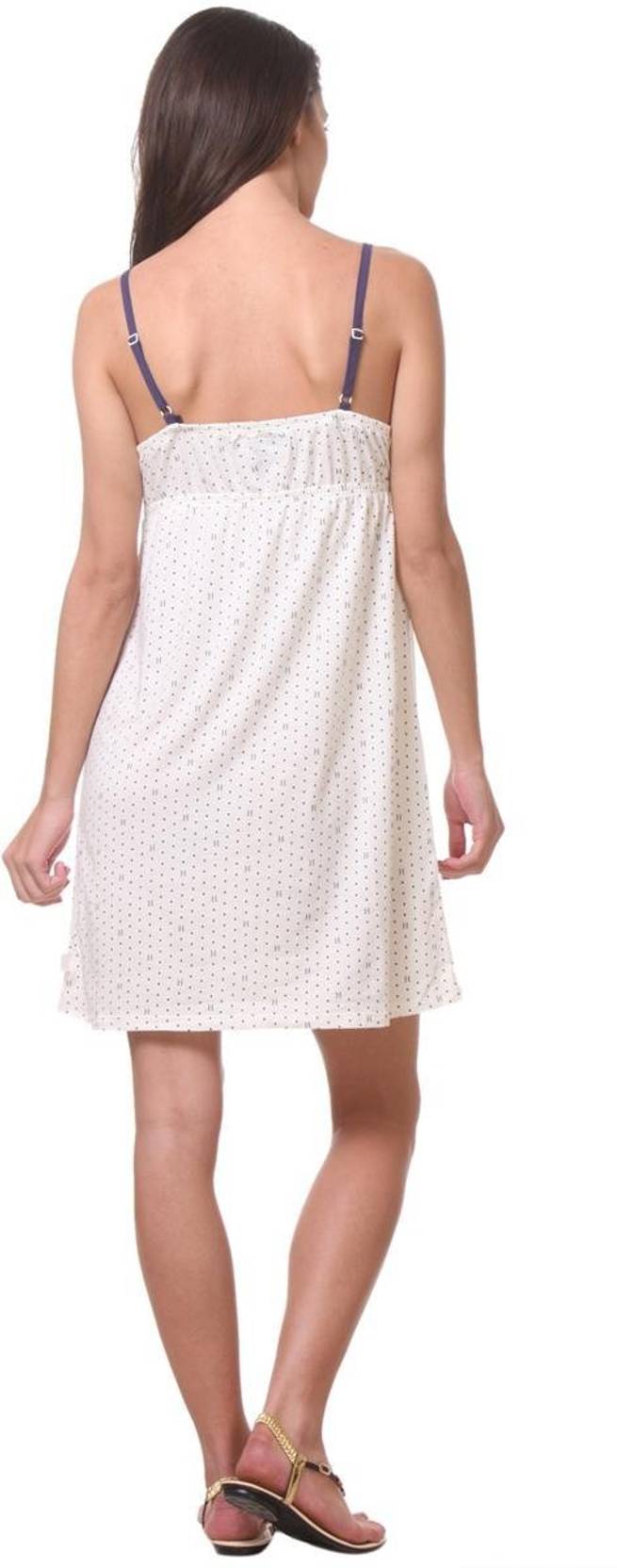 KOTTY  Women Chemise  (White)