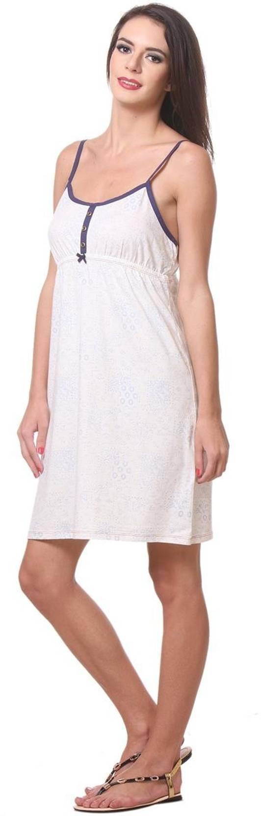 KOTTY  Women Chemise  (White)