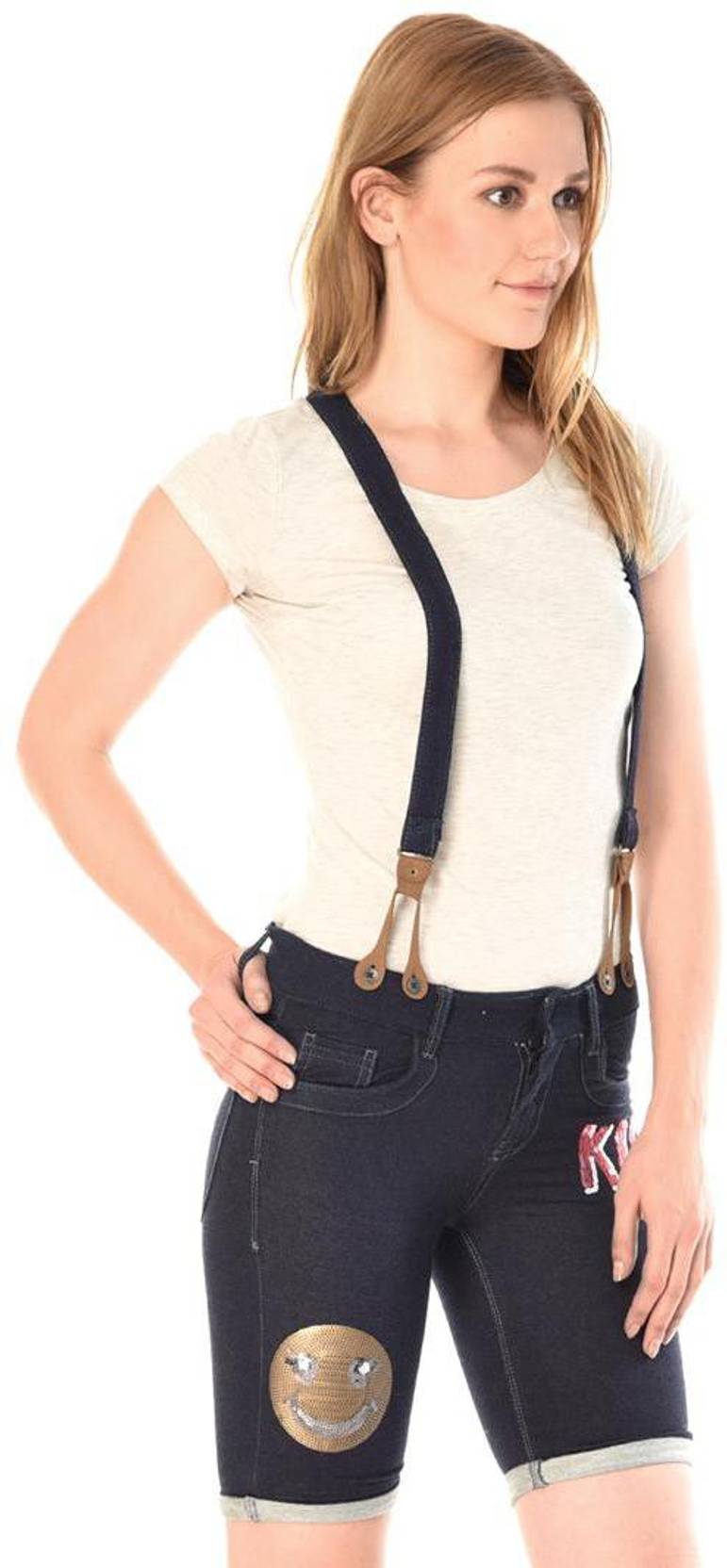 KOTTY  Women Dark Blue Dungaree